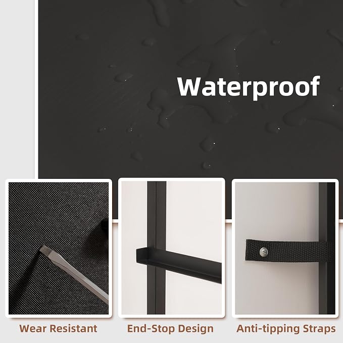 Somdot Tall Dresser for Bedroom, 5 Drawer Storage Cabinet, Steel Frame - Image 6