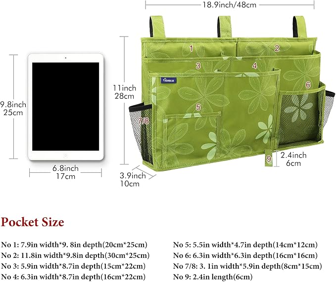Surblue Caddy Hanging Organizer Bedside Storage Bag - Image 5