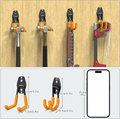 3-H Garage Wall Hooks 10 Pack, Garage Hooks Heavy Duty - Image 2