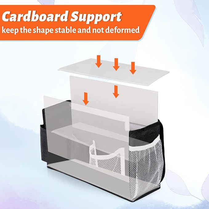 Loghot Bedside Caddy/Bedside Storage Bag Hanging Organizer - Image 4