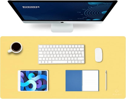 K KNODEL Large Office Leather Desk Mat, Mouse and Keyboard Pad, Computer and by K+KNODEL