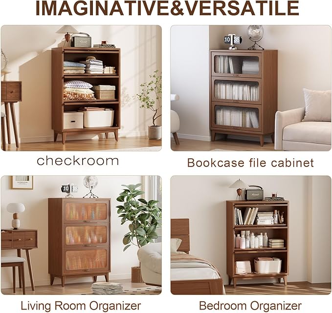 3 tier solid wood book case - Image 5