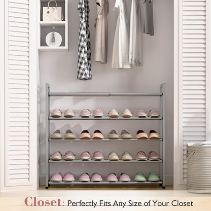 Bumusty 5-Tier Expandable Shoe Rack - Image 2