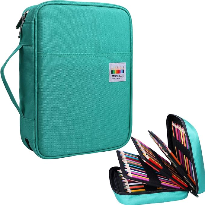 JAKAGO 220 Slots Colored Pencil Case Large Capacity Pen Holder by JAKAGO