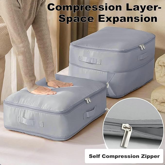 Ultra Space Saving Self Compression Organizer, 2025 New Large Capacity Storage - Image 4
