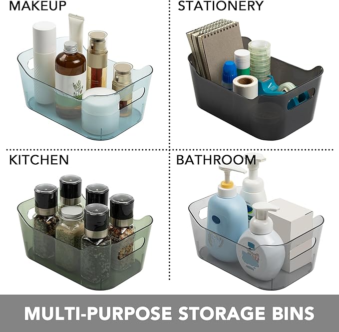 Tiawudi 8 Pack Plastic Storage Bins, Home Edit and Cabinet Organizers - Image 7