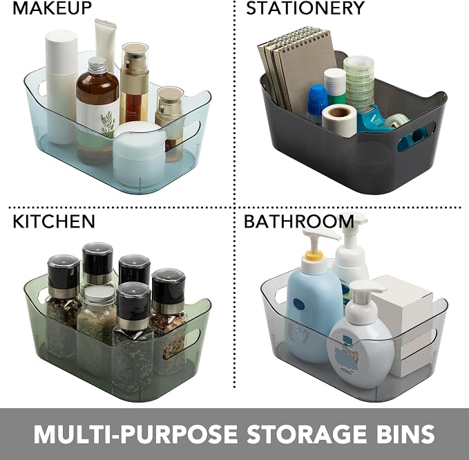 Tiawudi 8 Pack Plastic Storage Bins, Home Edit and Cabinet Organizers - Image 7