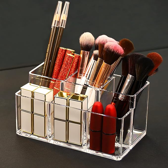Foraineam 2 Pack Acrylic Makeup Brushes Holder - Image 3