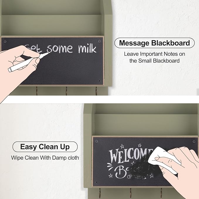 Lwenki Mail and Key Holder – Wall Mount Key Hanger - Image 5