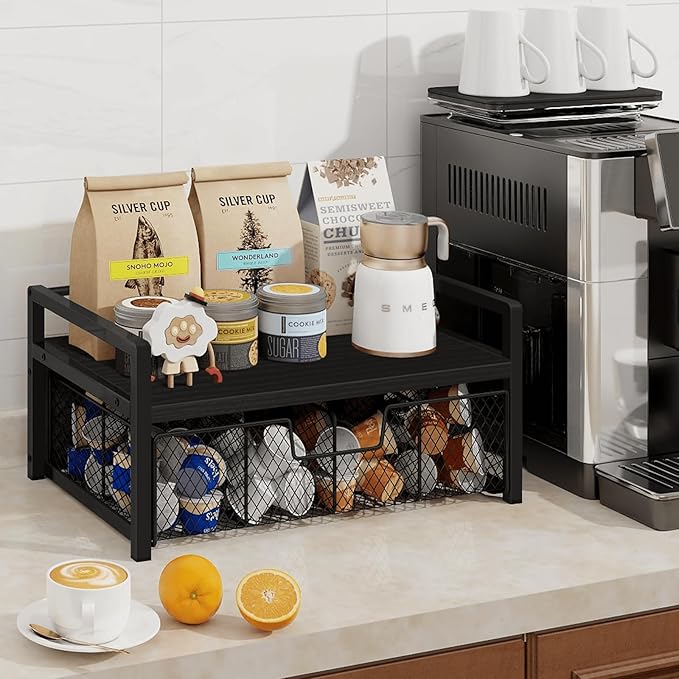 Homode Wood Tea Bag Organizer, Teabag Holder - Image 2