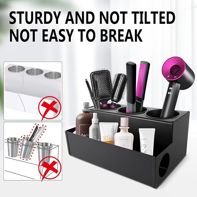 Hair Tool Holder Stainless: Wall Mounted Organizer - Image 3