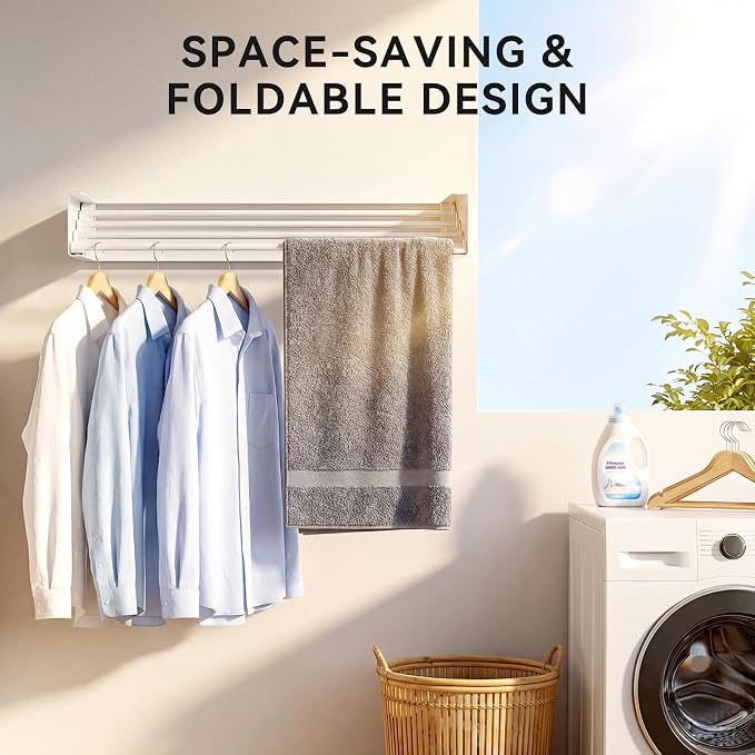 Wall Mounted Clothes Drying Rack - Image 5