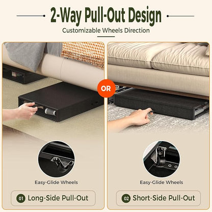 Fokyfok 2 Pack Under Bed Storage - Image 5