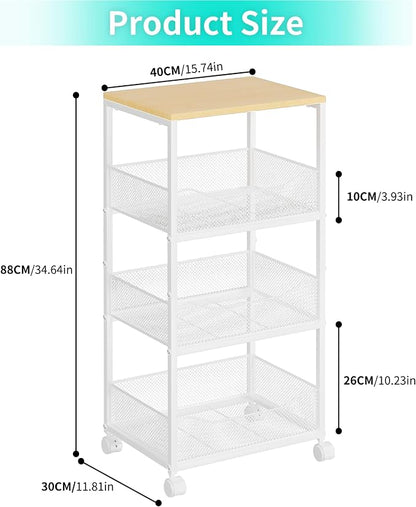 HapiRm Fruit Basket Kitchen Cart - Image 6