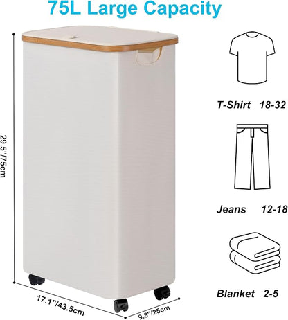 efluky Slim Laundry Hamper - Image 3