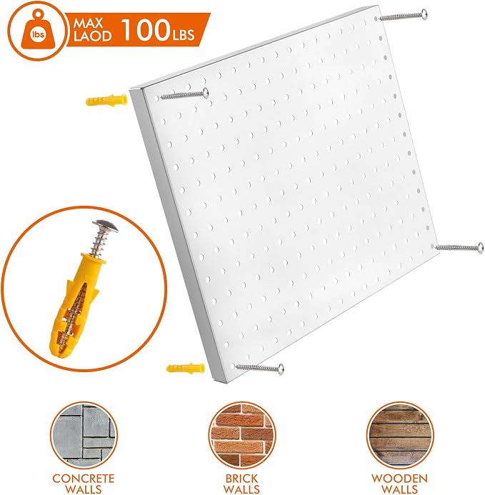 G.CORE Heavy Duty Metal Pegboard Organizer - Image 3