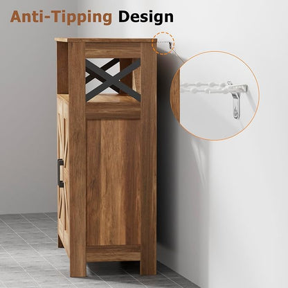 Homhedy Farmhouse Bathroom Storage Cabinet - Image 6