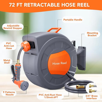 GAOMON Retractable Garden Hose Reel - Image 4