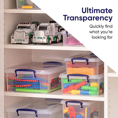 Superio Storage Bins with Lids- Clear Boxes - Image 8