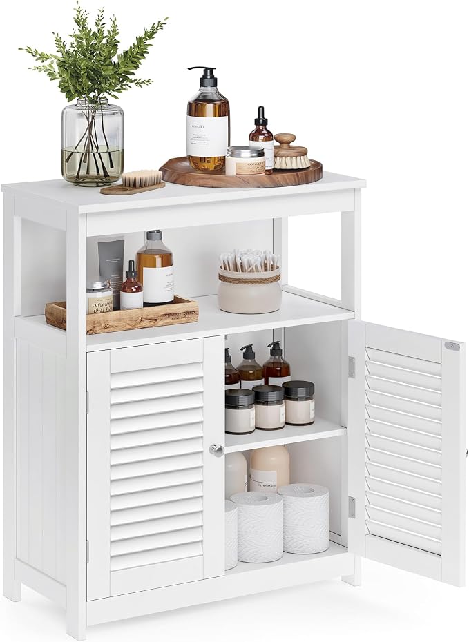 VASAGLE Bathroom Floor Cabinet, Bathroom Storage Cabinet, Freestanding by Unknown