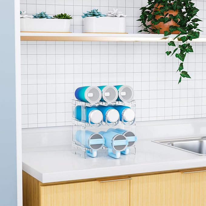 Yieach Stackable Water Bottle Organizer - Image 6