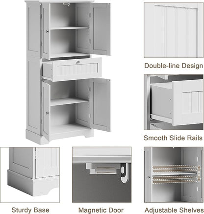 ChooChoo 51" H Bathroom Floor Cabinet - Image 4