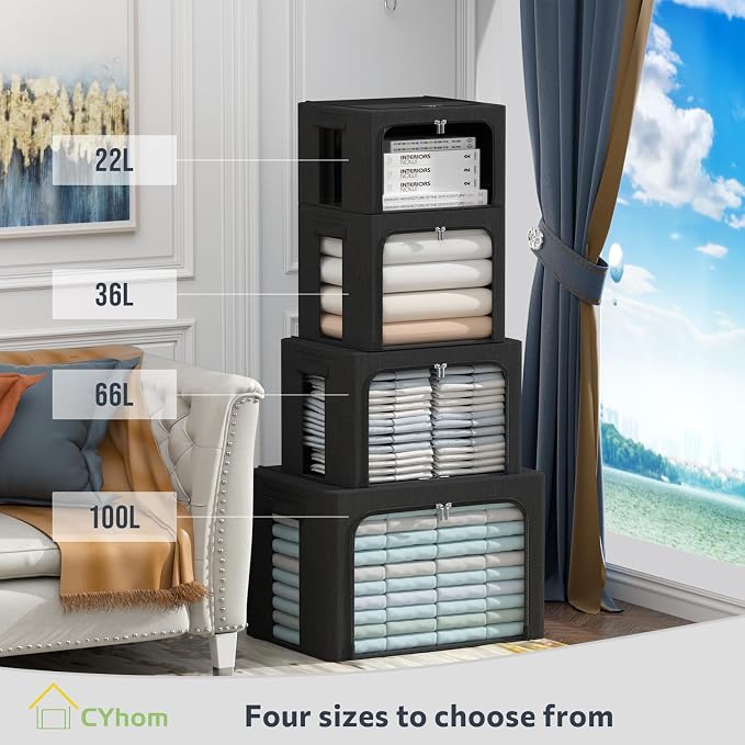CYhom 3Pack Foldable Storage Bins - Image 4
