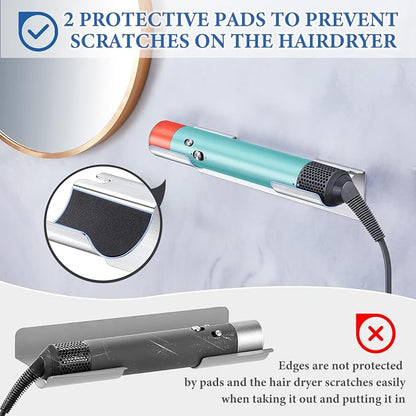 2 PCS Wall Mount Curling Iron Holder and Hair Tool Organizer - Image 6
