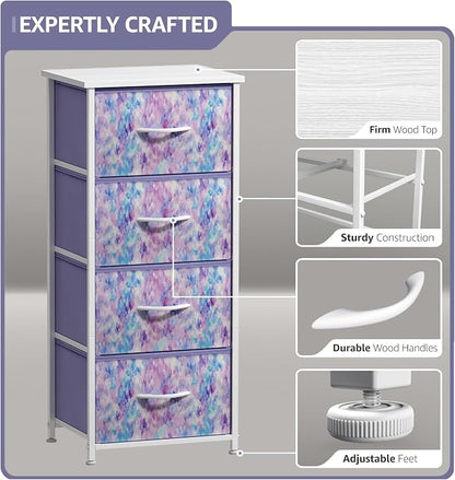 Sorbus Dresser Storage Tower, Organizer Drawers - Image 4