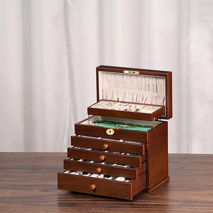 Vintage Wooden Jewelry Box - Image 3