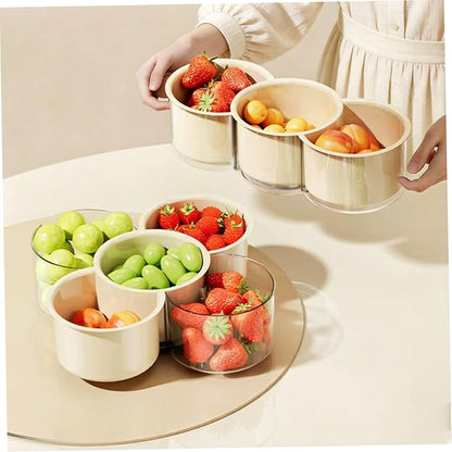 Snack Spinner Rotating Divided Serving Tray - Image 2