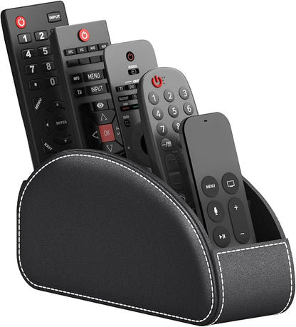 Remote Control Holder, Faux Leather Caddy/storage/Tray by THIPOTEN