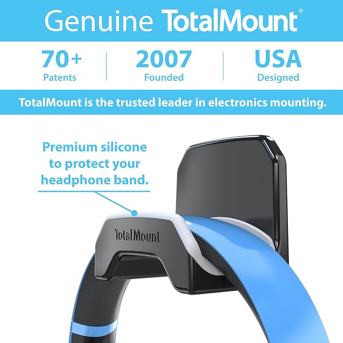 TotalMount Gaming Headset Hanger – Includes Removable Adhesive Strips - Image 6