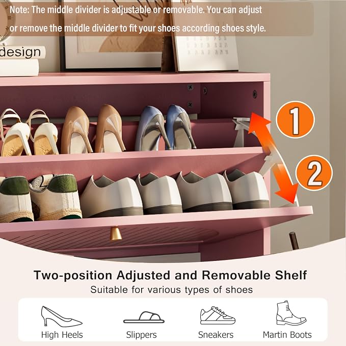 Fsbecl Shoe Storage Cabinet for Entryway - Image 5