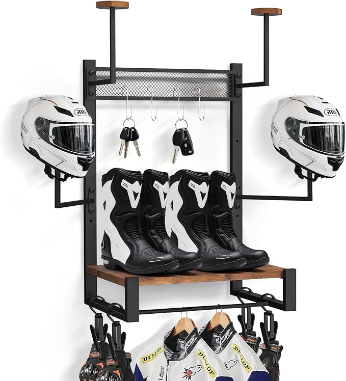TheElves Motorcycle Helmet Holder Wall Mount, Heavy-Duty Helmet Rack by TheElves