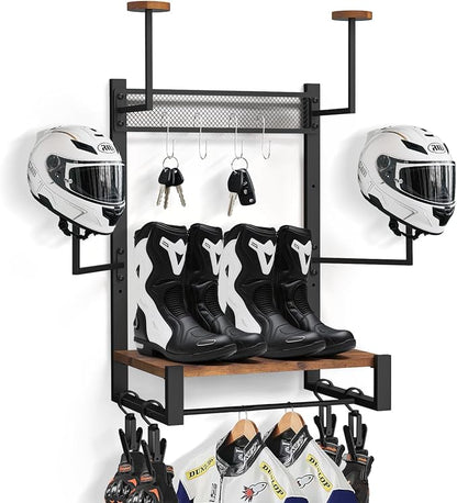 TheElves Motorcycle Helmet Holder Wall Mount, Heavy-Duty Helmet Rack by TheElves