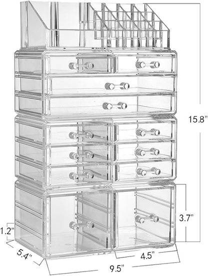 ZHIAI Makeup Organizer Dresser Cosmetic Storage - Image 2