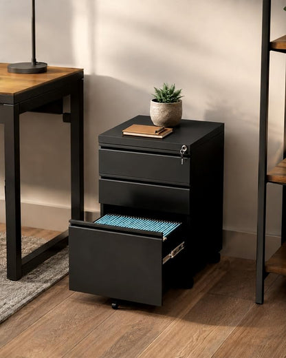 3 Drawer Mobile File Cabinet - Image 7