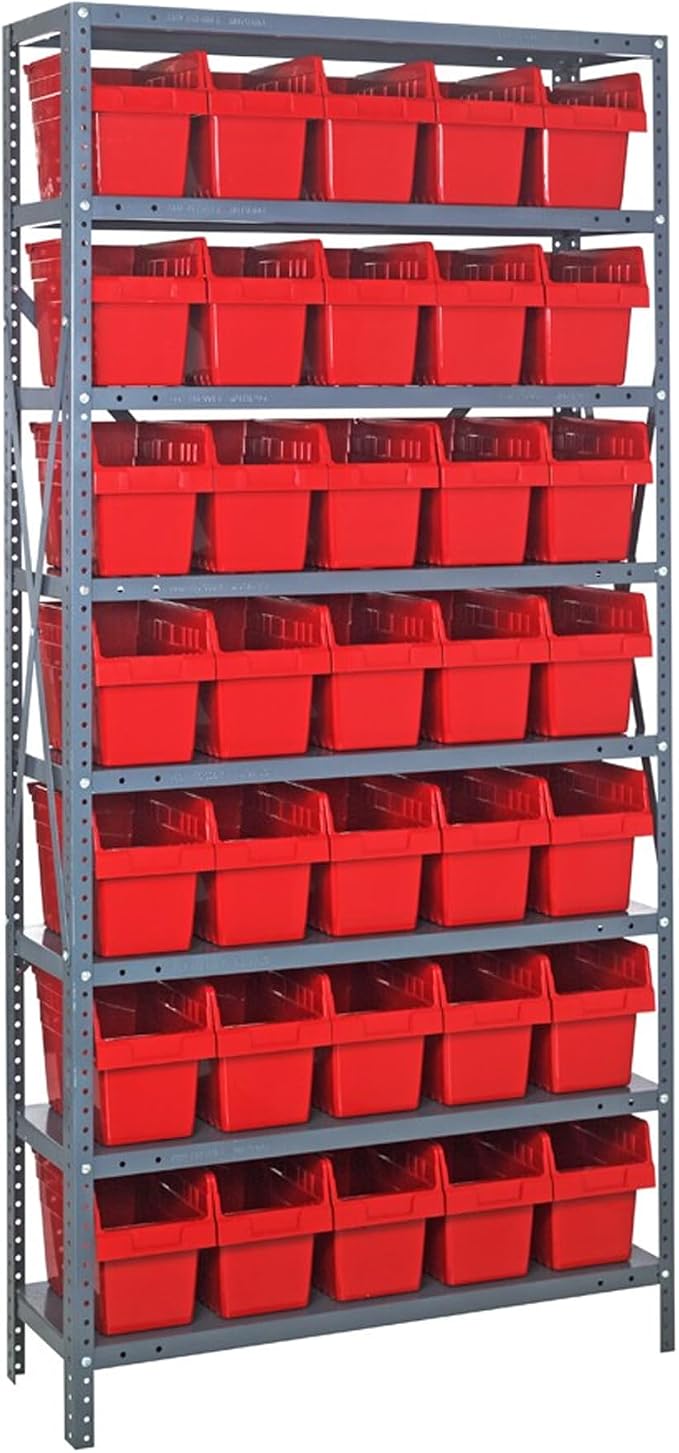 Quantum Storage Systems 1875-SB804RD Solid Heavy Duty 8 Shelves 35 STORE-MAX by QuantumStorageSystems