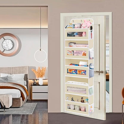Over The Door Organizer, 5 Shelves Closet Door Hanging Organizer - Image 5