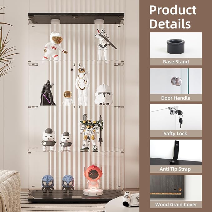 Beauty4U Glass Display Cabinet - Image 4