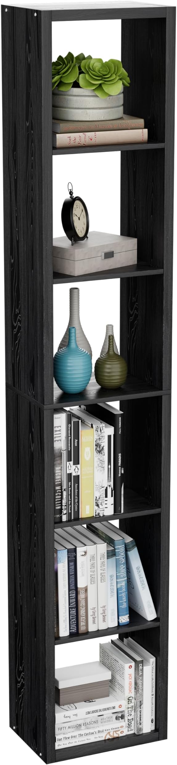 Tall Cube Storage Organizer Bookcase, 6 Tier 11 inch Open Back Cubical Shelf by VDNEND