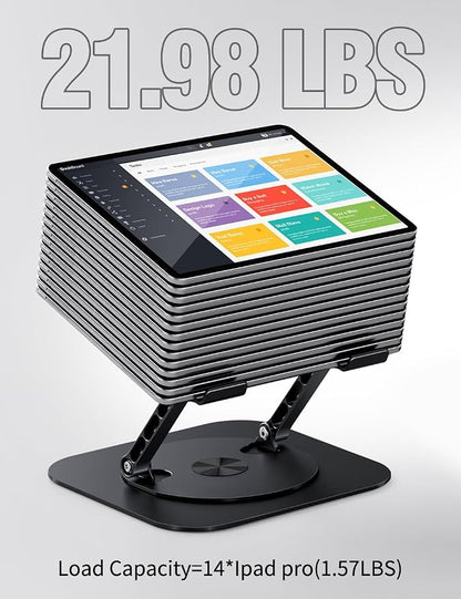 Adjustable Laptop Stand with 360 Rotating Base, Computer Stand - Image 5