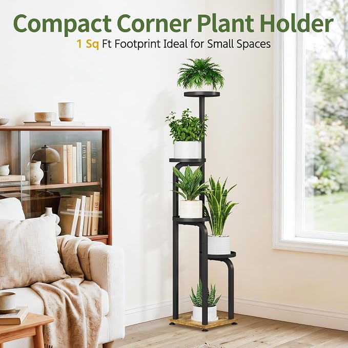 LASZOLA 5 Tiered Plant Stand Tall - Image 2