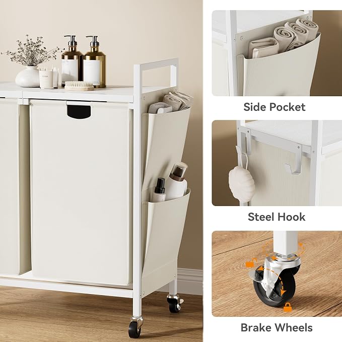 WOWLIVE Double Laundry Hamper - Image 6