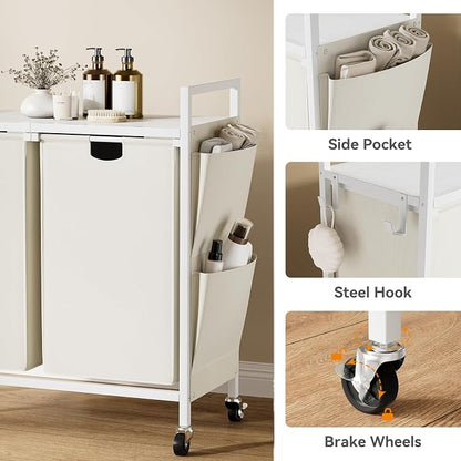 WOWLIVE Double Laundry Hamper - Image 6