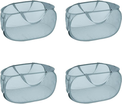 4 Pcs Mesh Popup Laundry Hamper, Opening Laundry Basket, Popup Laundry Basket by LATERONON