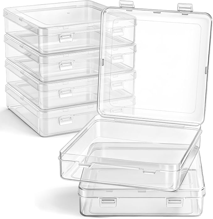 Jetec 6 Pieces Mini Plastic Clear Beads Storage Containers Box - Image 8