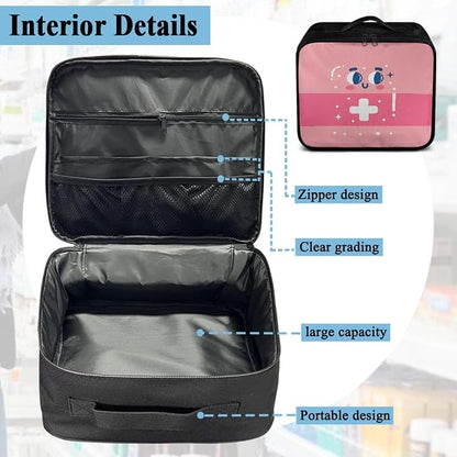 Family Medicine Storage Bag Pill Bottle Organizer - Image 9