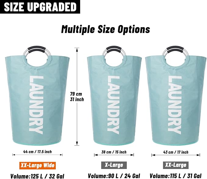 Caroeas 125L Laundry Basket, Large Laundry Hamper, Laundry Bag - Image 3
